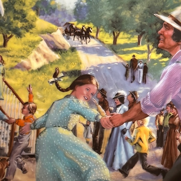 Set of Four Vintage Little house on the Prairie decorative plates 1982 - Picture 12 of 13